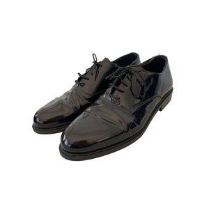 Stanley Blacker Patent Leather Dress Shoes Size 8.5 Almond Toe Career Office